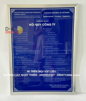 Bảng nội quy công ty